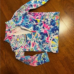 Lilly Pulitzer Pullover Multicolor Zip-Up Jacket in XS kids GUC